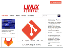 Tablet Screenshot of linuxjournal.com